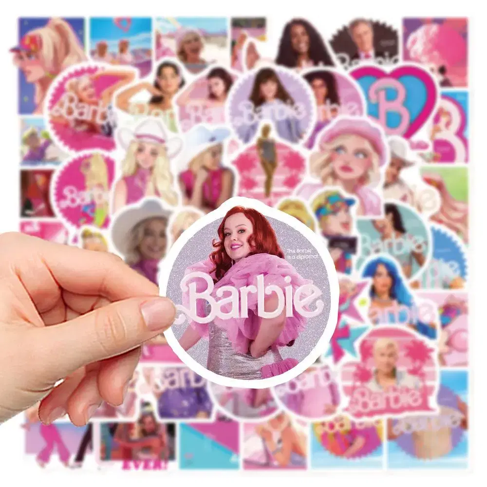 바비 스티커 50장세트 / barbie 스티커팩 50매 노트북 폰꾸미기