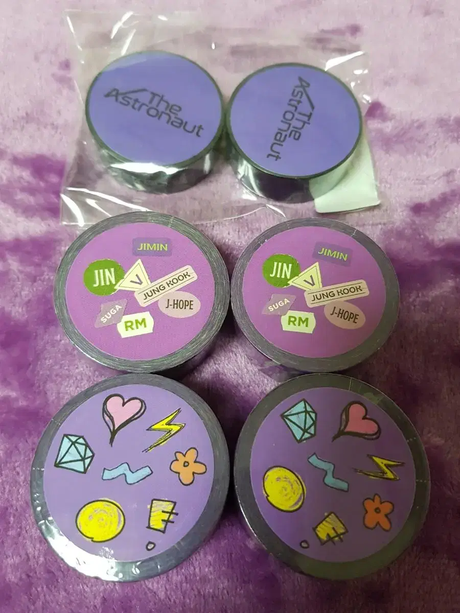 bangtanDecorKitJinDiastroNutmate BTS masking tape set