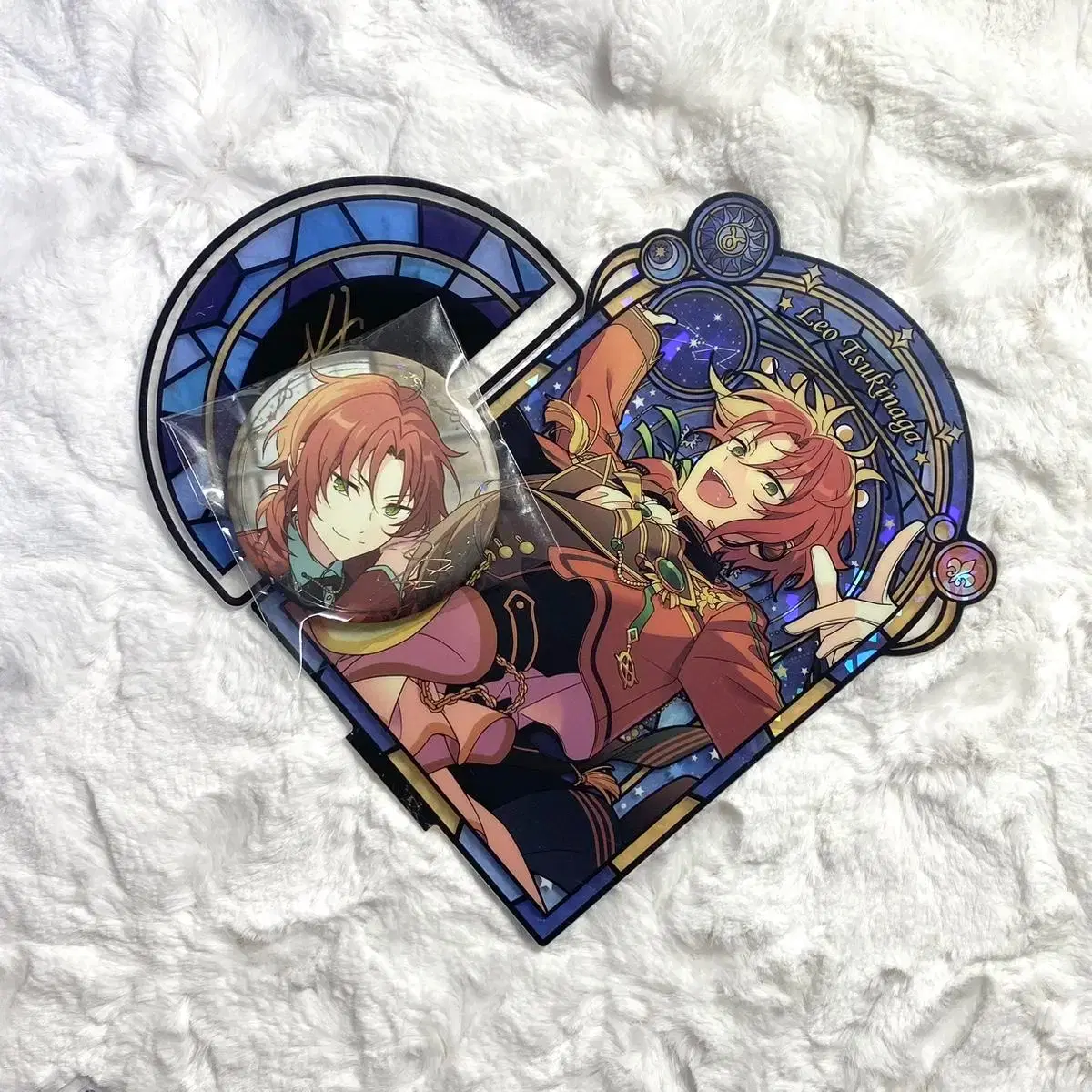 Angsta Tsuki Naga Leo Star Trace Stained Glass Acrylic