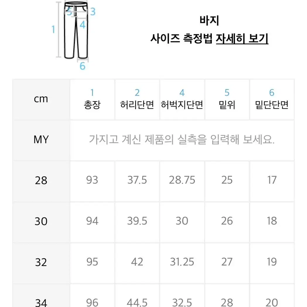 86로드 크롭 테이퍼드 연청 M BLUE CHIP