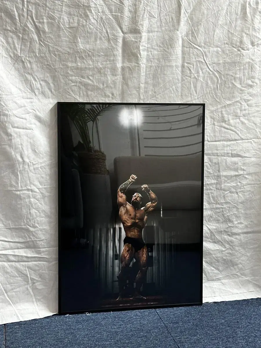 보디빌더 헬스장 헬스 인테리어 대형사이즈 액자 50x70cm