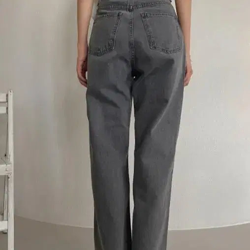 쓰리타임즈 Wide gray denim 데님 팬츠 S