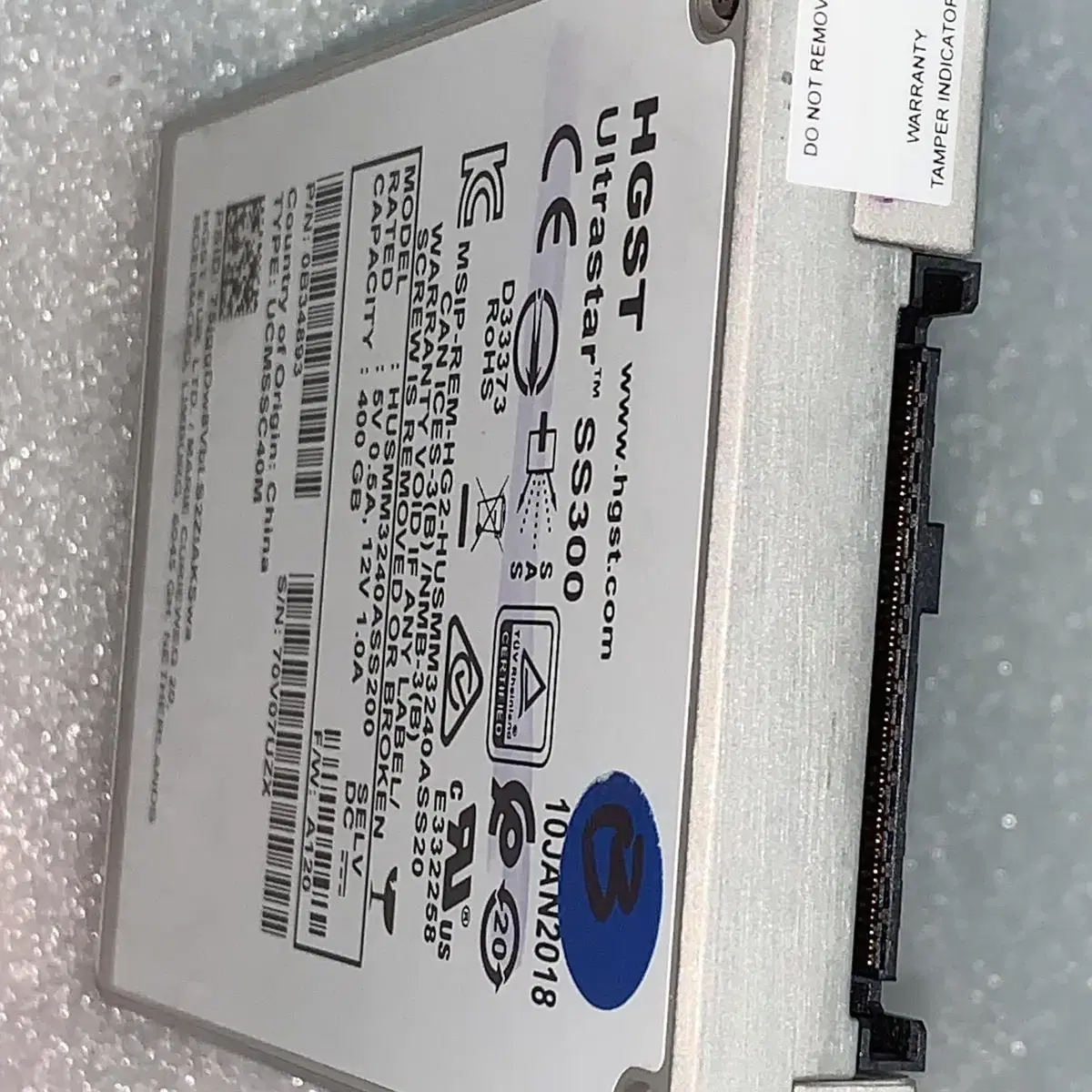 서버용 SAS SSD 400GB HUSMM3240ASS200