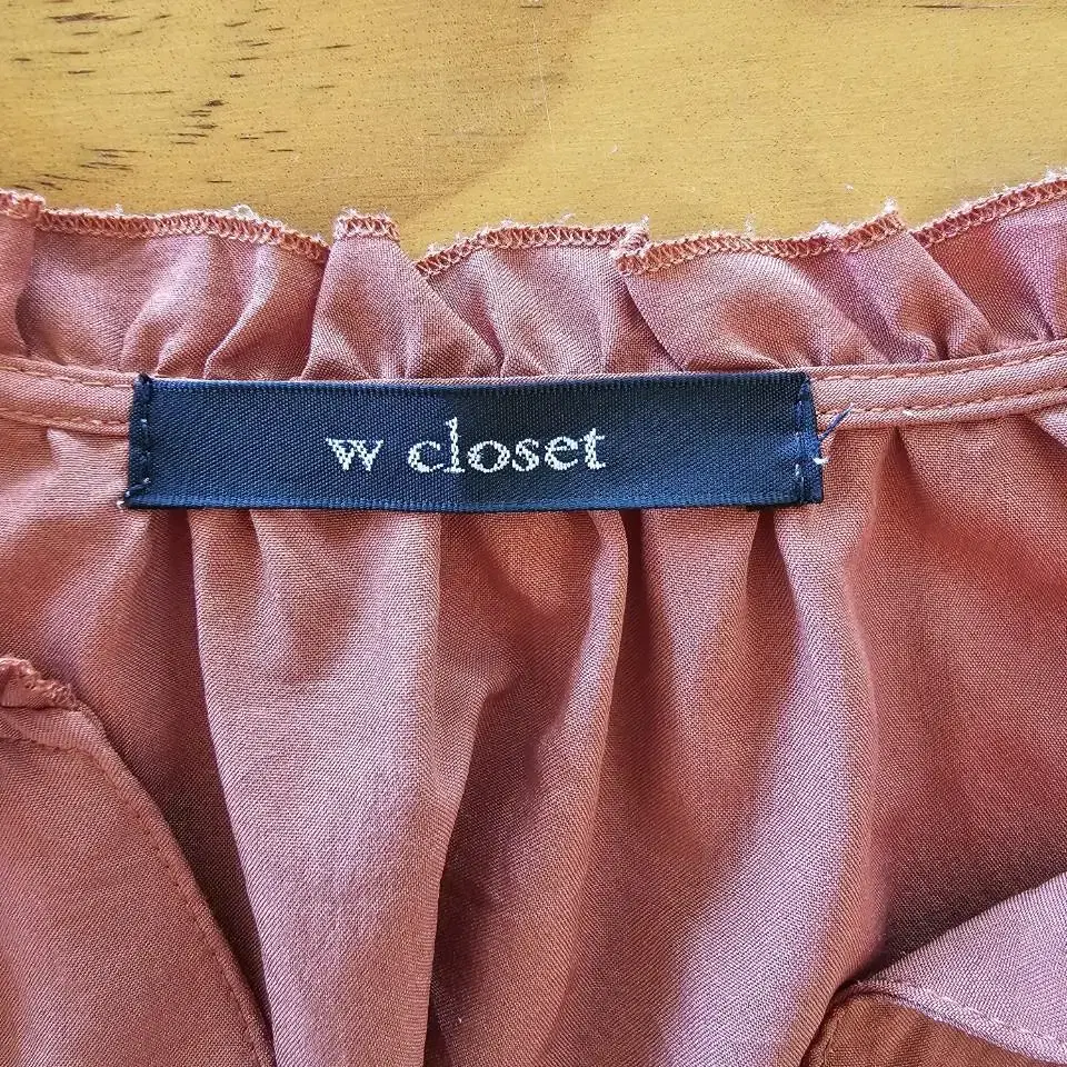 w.closet  7부소매 롱블라우스