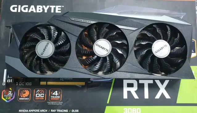 기가바이트 rtx3080 10기가 그래픽카드 팝니다.