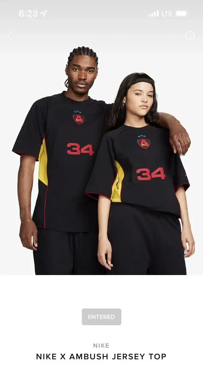 Nike Ambush Jersey Top Black