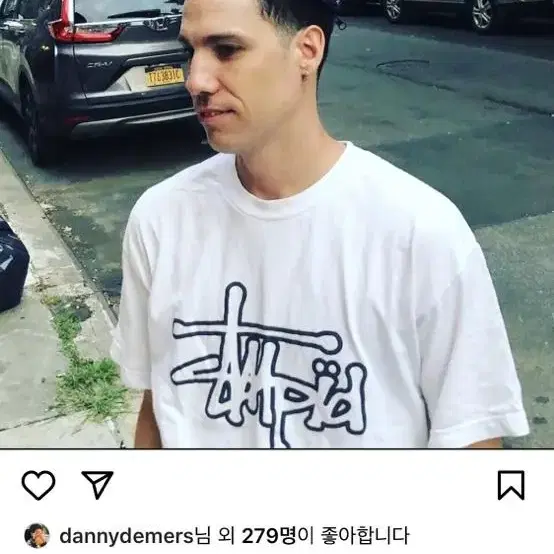 [새상품] 스투피드 티셔츠 미디엄 awge stussy 스투시