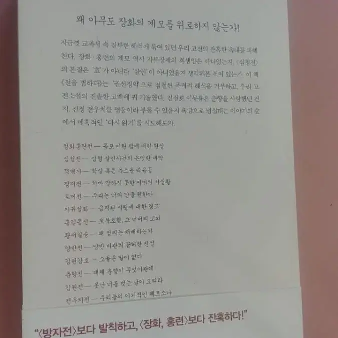 전을 범하다ㅡ서늘하고 매혹적인 우리 고전 다시 읽기