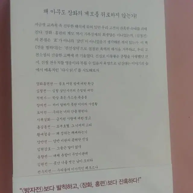 전을 범하다ㅡ서늘하고 매혹적인 우리 고전 다시 읽기