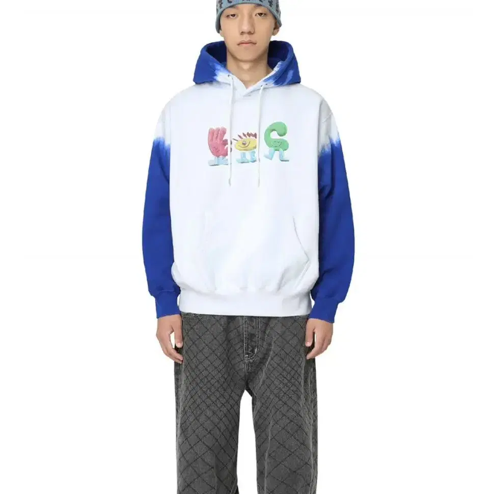 Fondue Hoodie Blue 예스아이씨 후드티 (s)