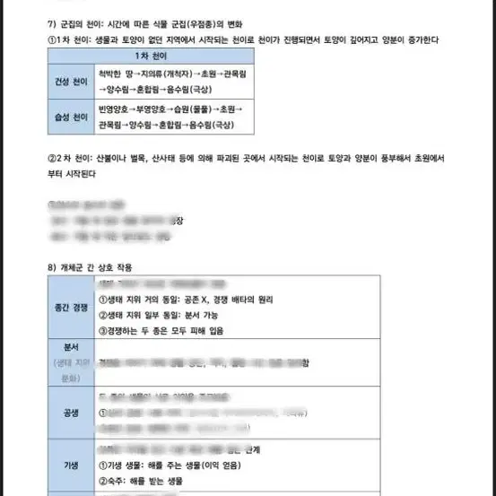 생명과학 생명1 정리 요약본 pdf 전 범위