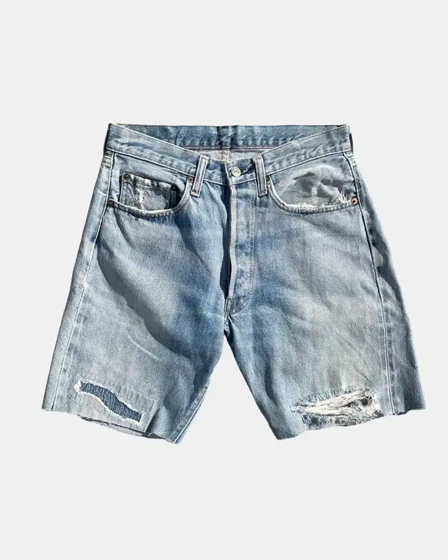 70s levis 66501 selvedge denim shorts