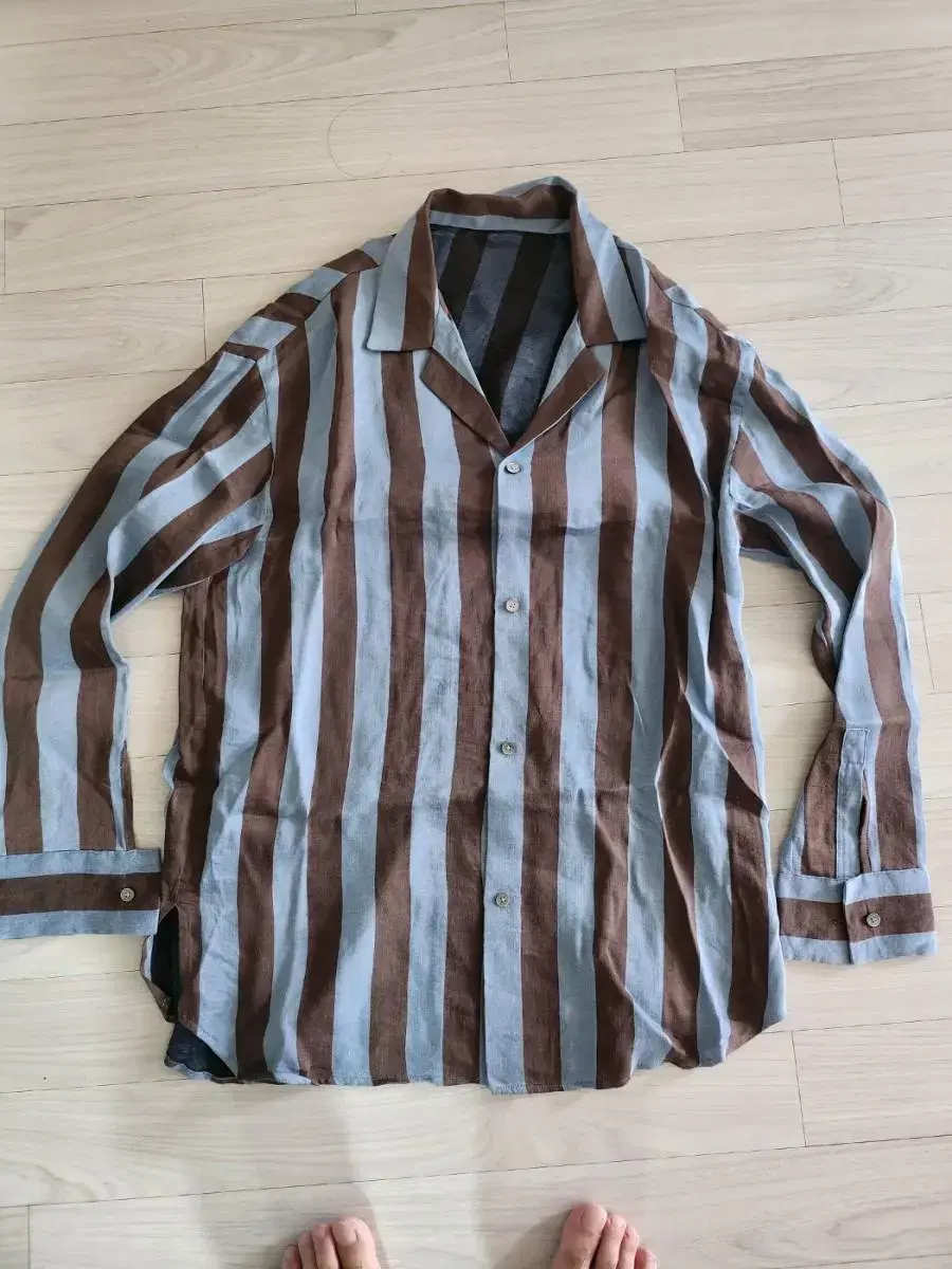 System Homme Genuine Overfit Shirt Stripe Size 105