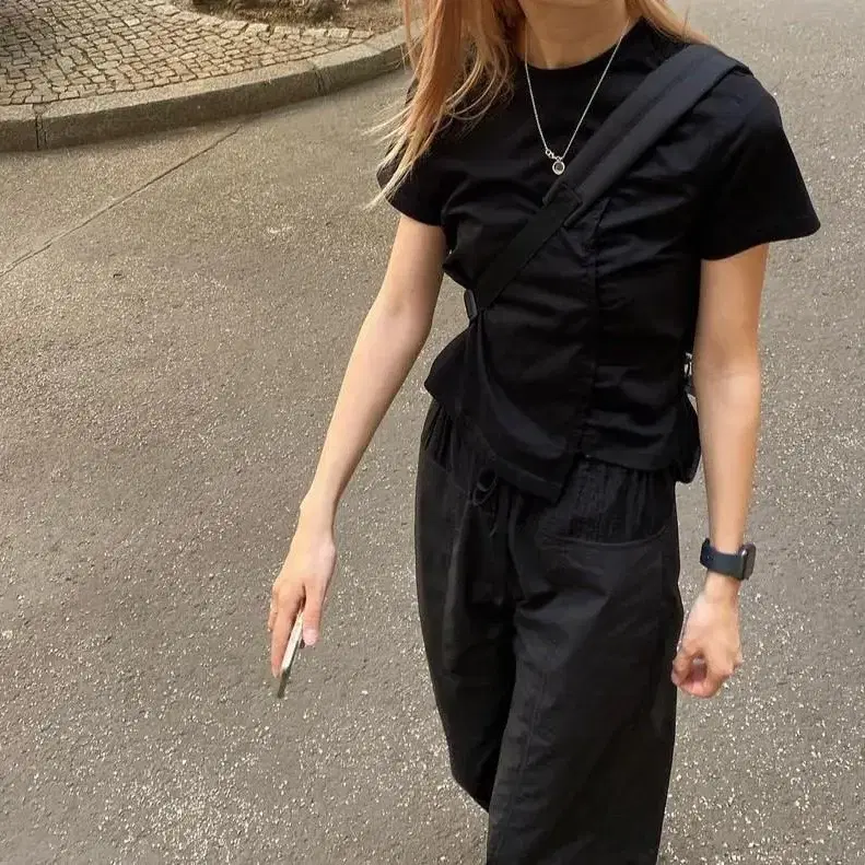 마조네 바지 SHEER HIPSTERS PANTS_BLACK 새상품