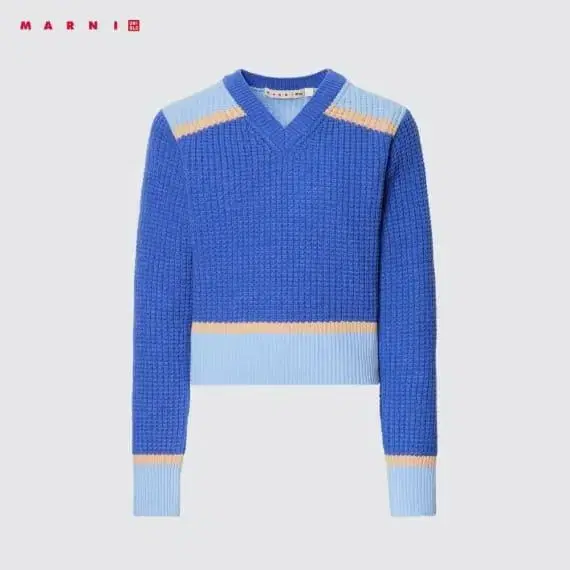 [새상품] MARNI x UNIQLO 팝콘 v넥 니트 (L)