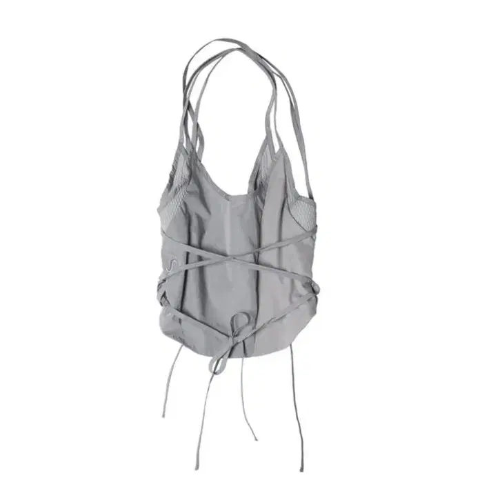 Strap Bag Sleeveless Top / Grey