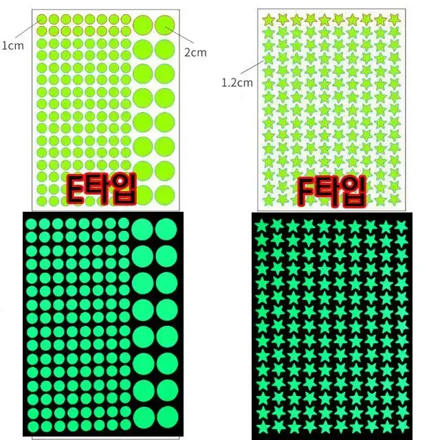 야광별스티커 은하수 별똥별 혜성 야광스티커 원룸꾸미기 아이방꾸미기