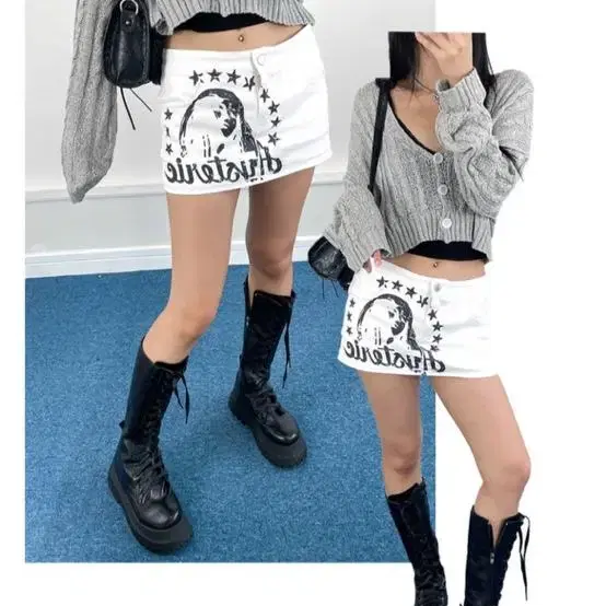 아쿠비클럽스커트 치마 street lowrise mini skirts