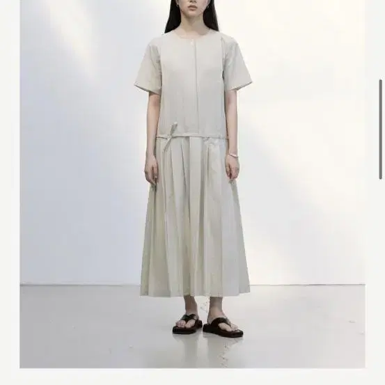 샵게드 플리티드 코튼 원피스 ged pleated cotton dress