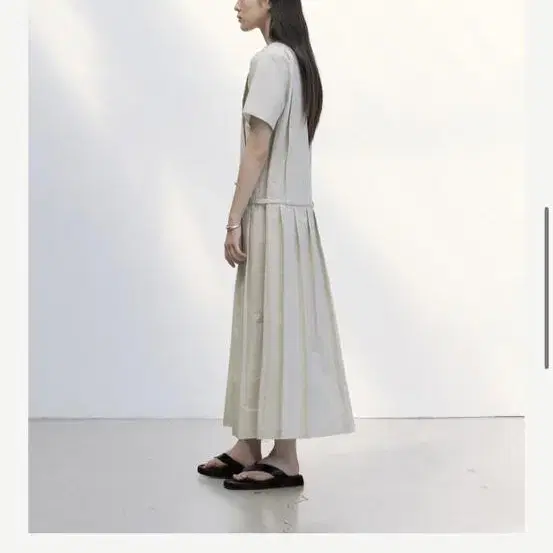 샵게드 플리티드 코튼 원피스 ged pleated cotton dress