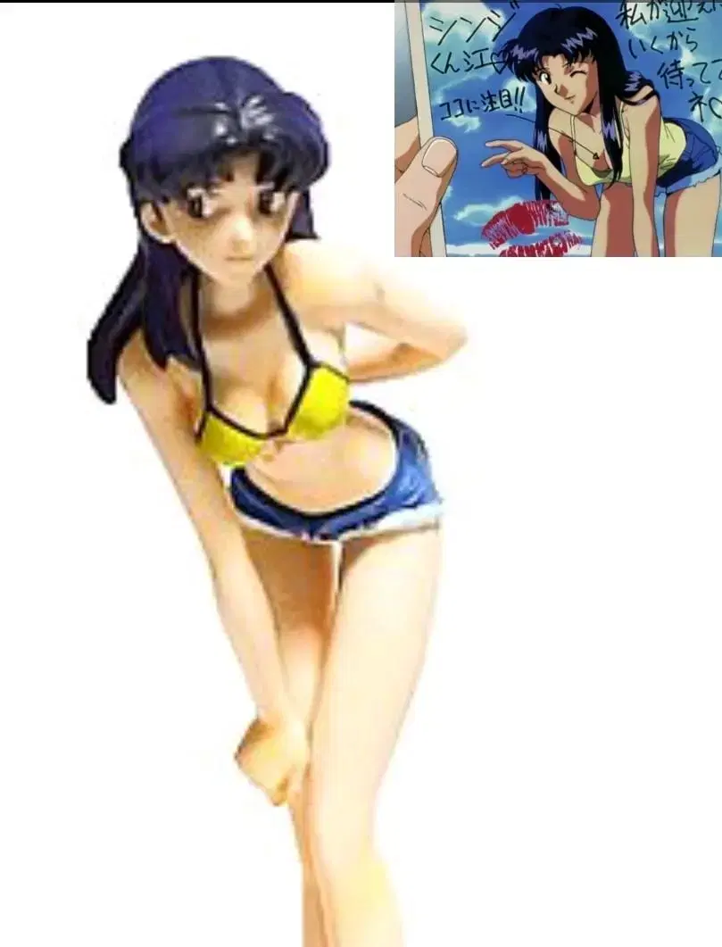 Evangelion Misato Bikini Figure Portrait