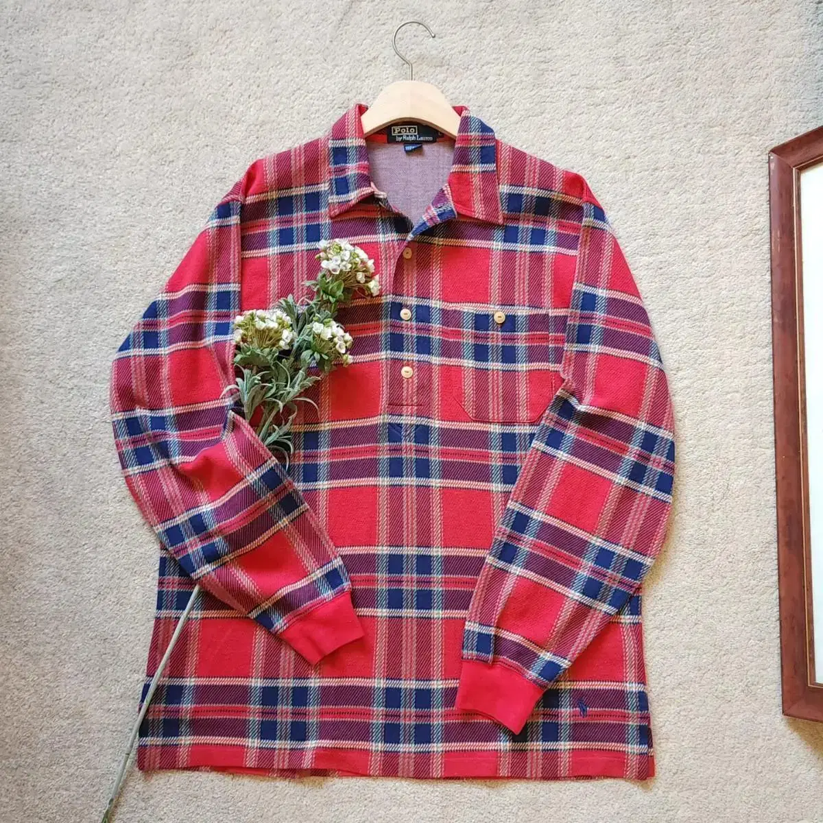 Polo Ralph Lauren Pullover Country Check Long Sleeve Shirt L