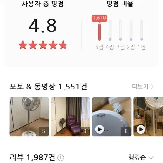 보국 제로닷 써큘레이터 선풍기 베이지