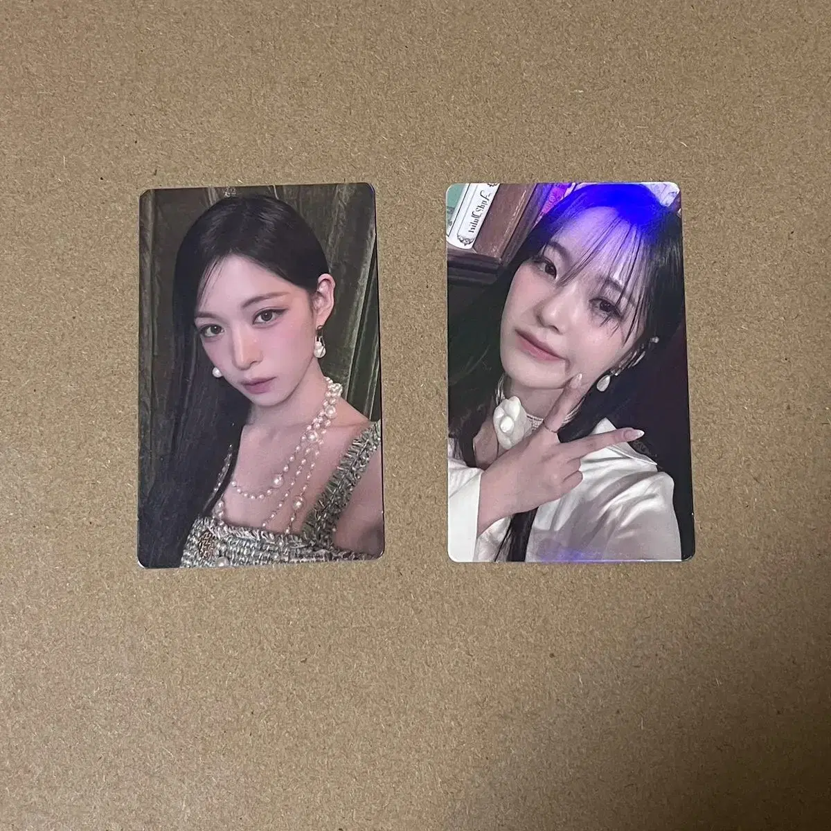 Fromis 9 season's greetings chaeyoung, jiheon weverse unreleased photocard photocard