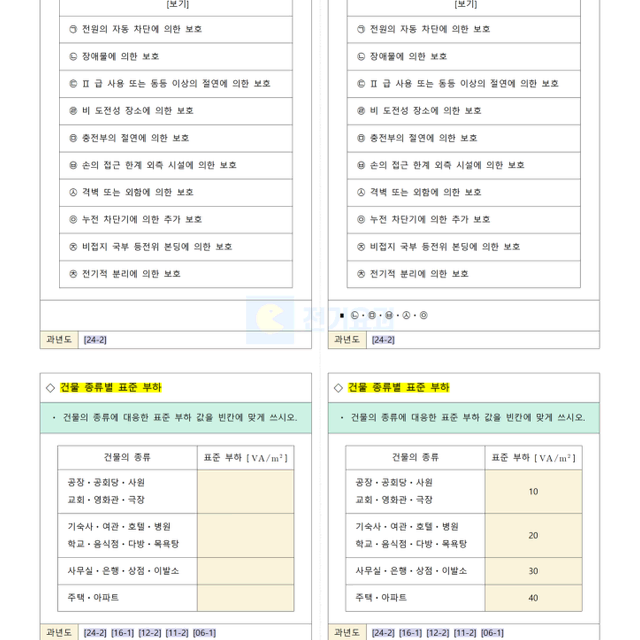 [실기] 전기공사기사 단답형 정리