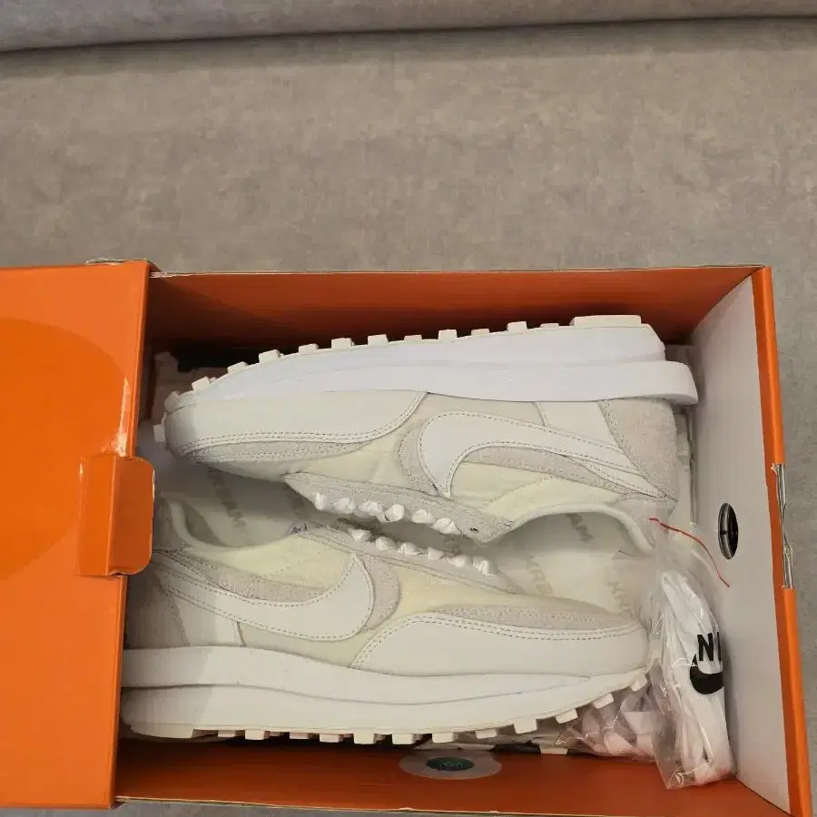 NikeXSacai LD Waffle White Nylon