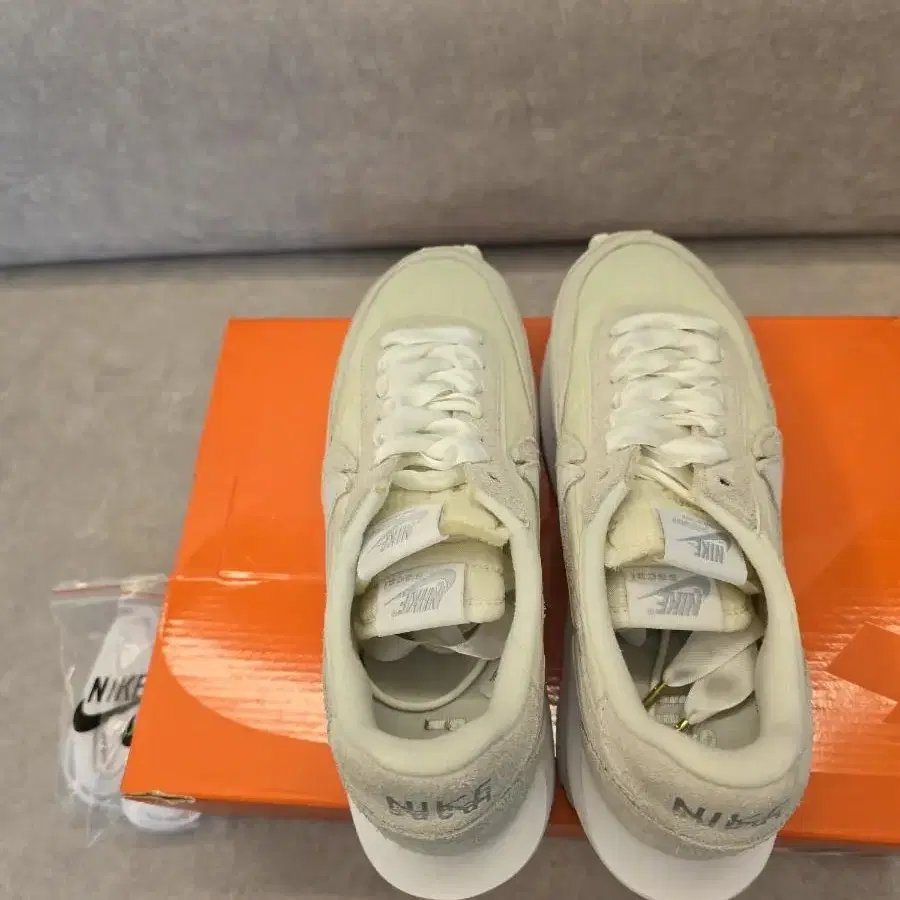 NikeXSacai LD Waffle White Nylon