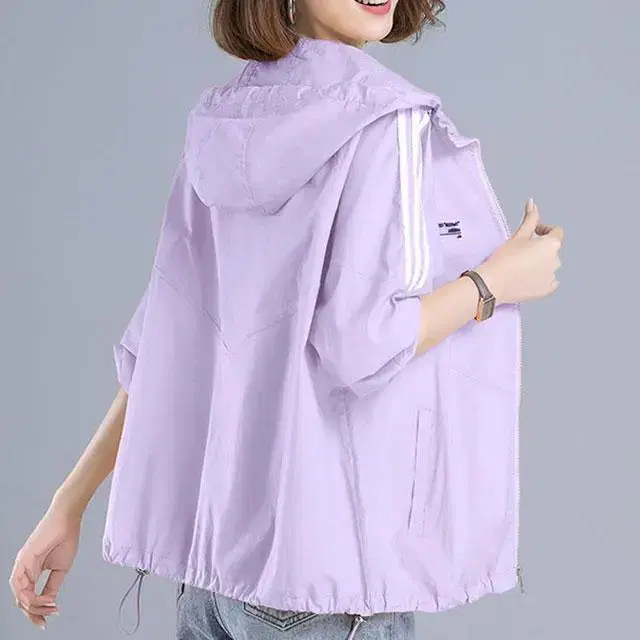 9100 Hooded Windshield Jacket Purple 66-3 pcs 77-1 pcs