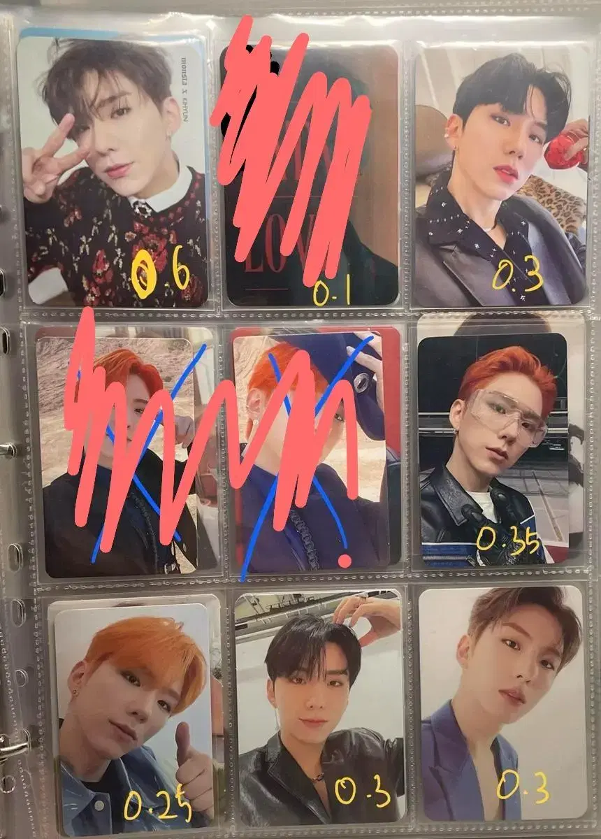 Monstax photocard hyungwon kihyun jooheon Changyun ShownuBulk Preferred