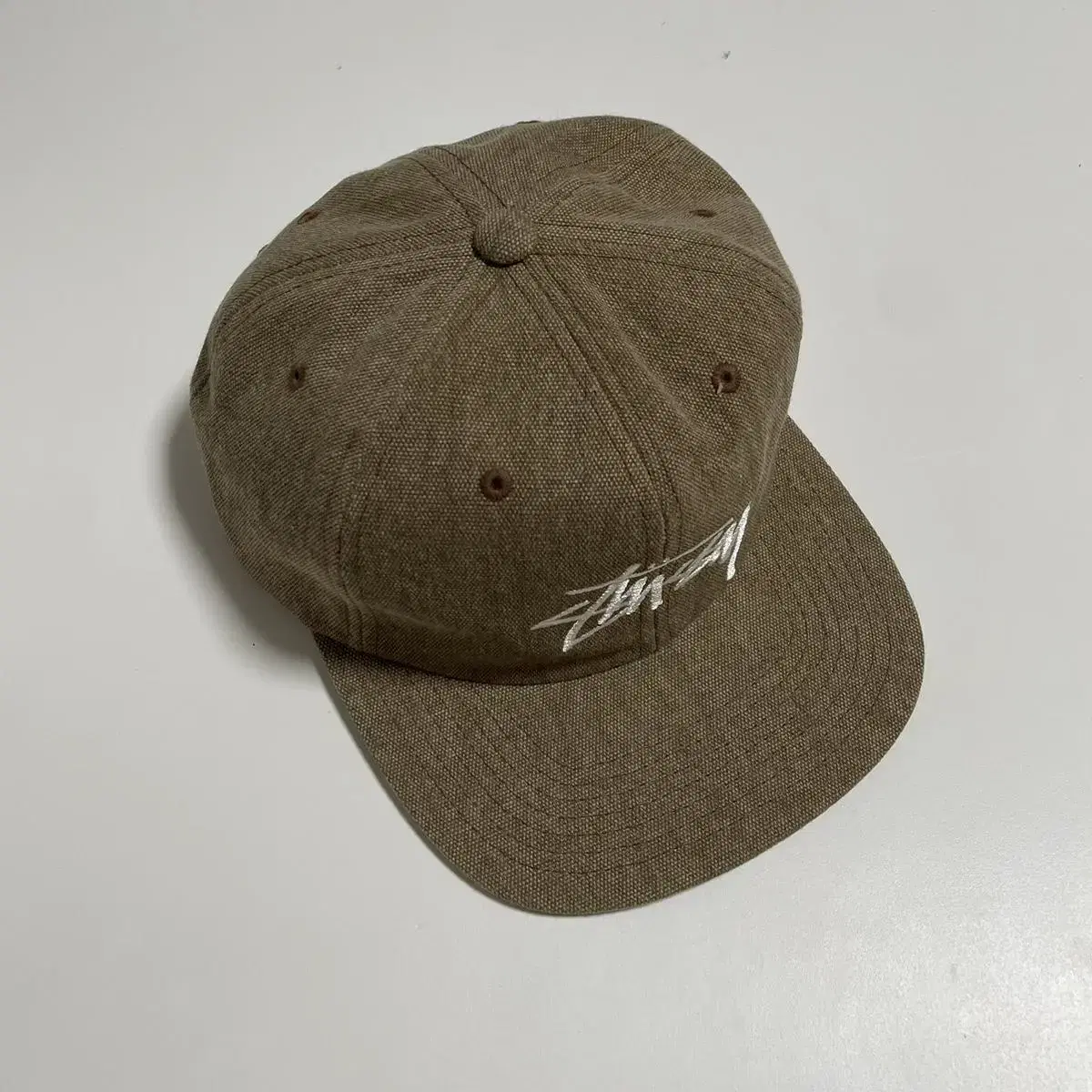 스투시 Beach canvas cap