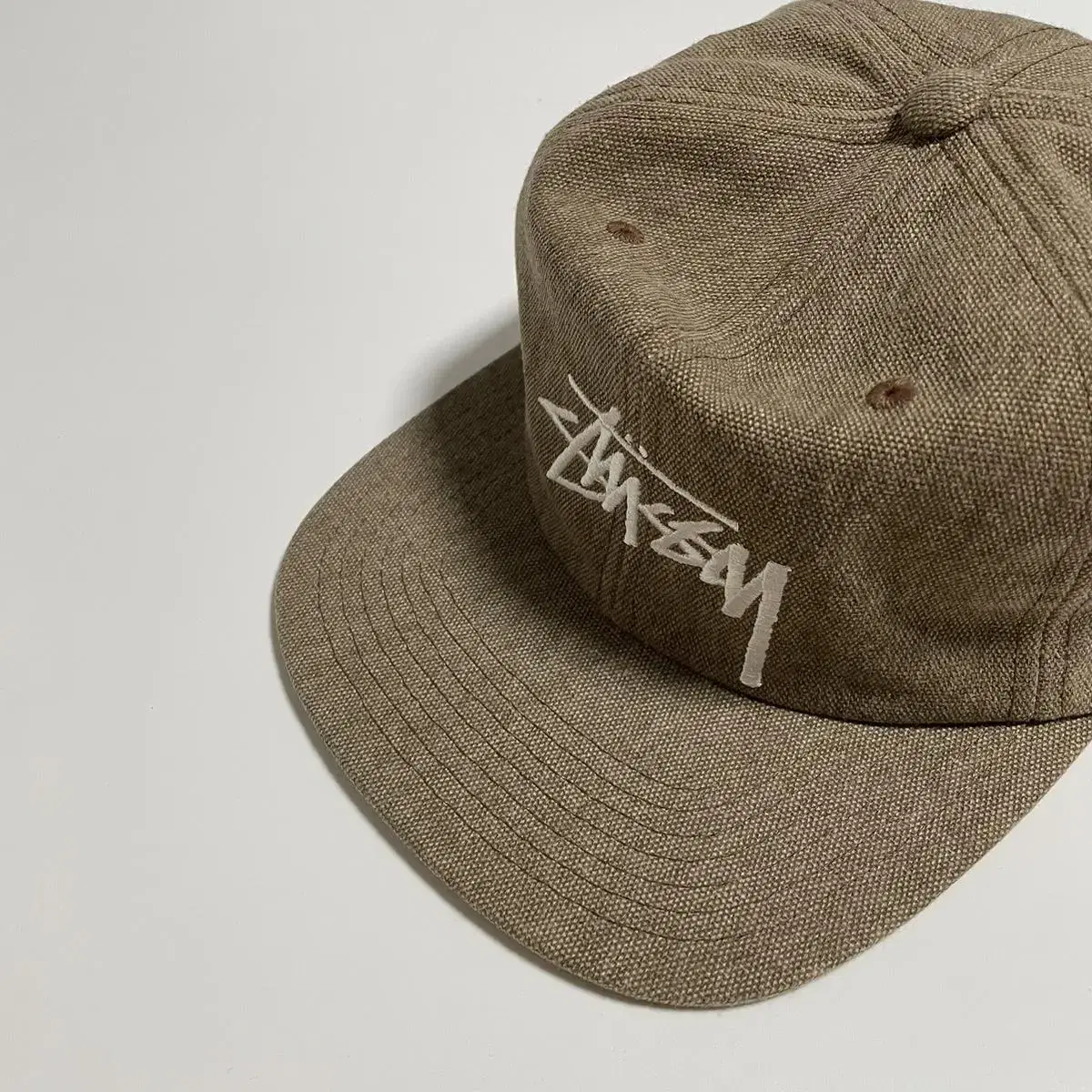 스투시 Beach canvas cap