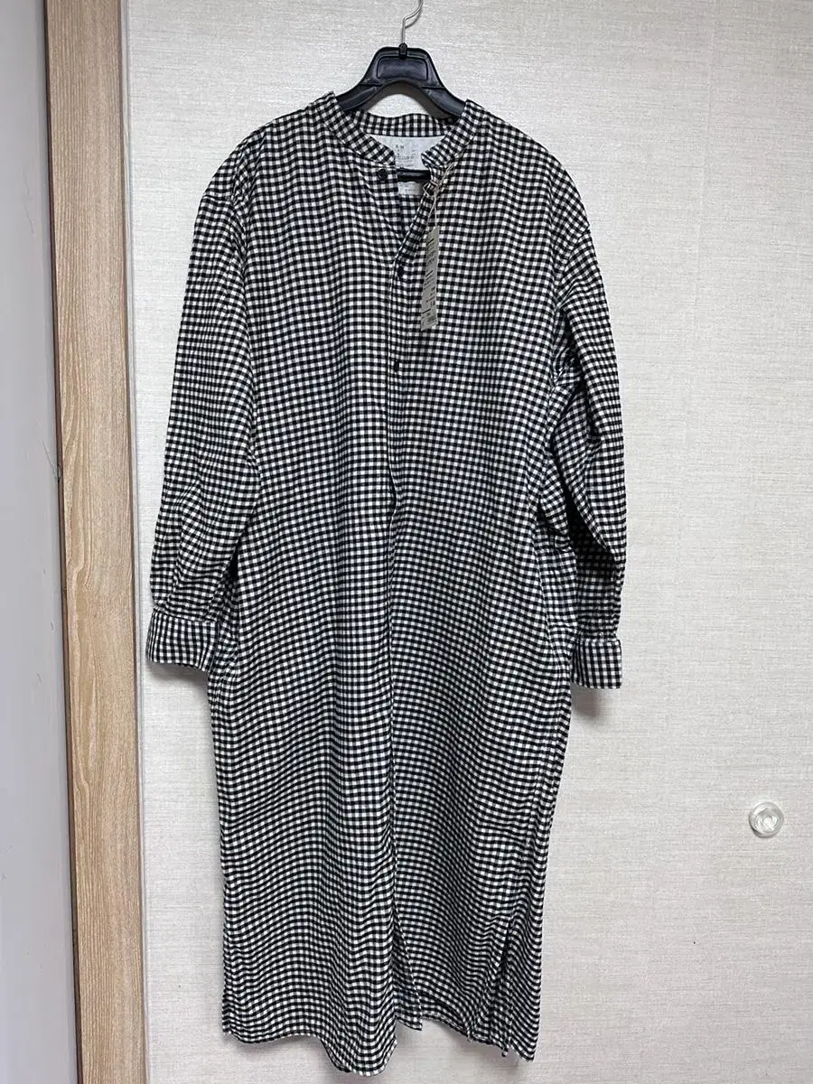 MUJI Plain check ONEPIECE