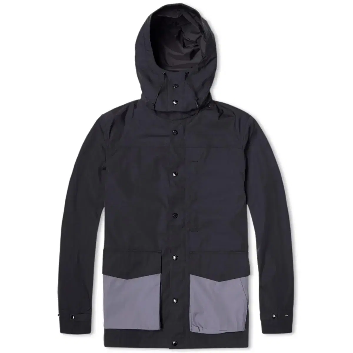 Nanamika 65/35 Cruiser Hooded Jacket Black/Grey