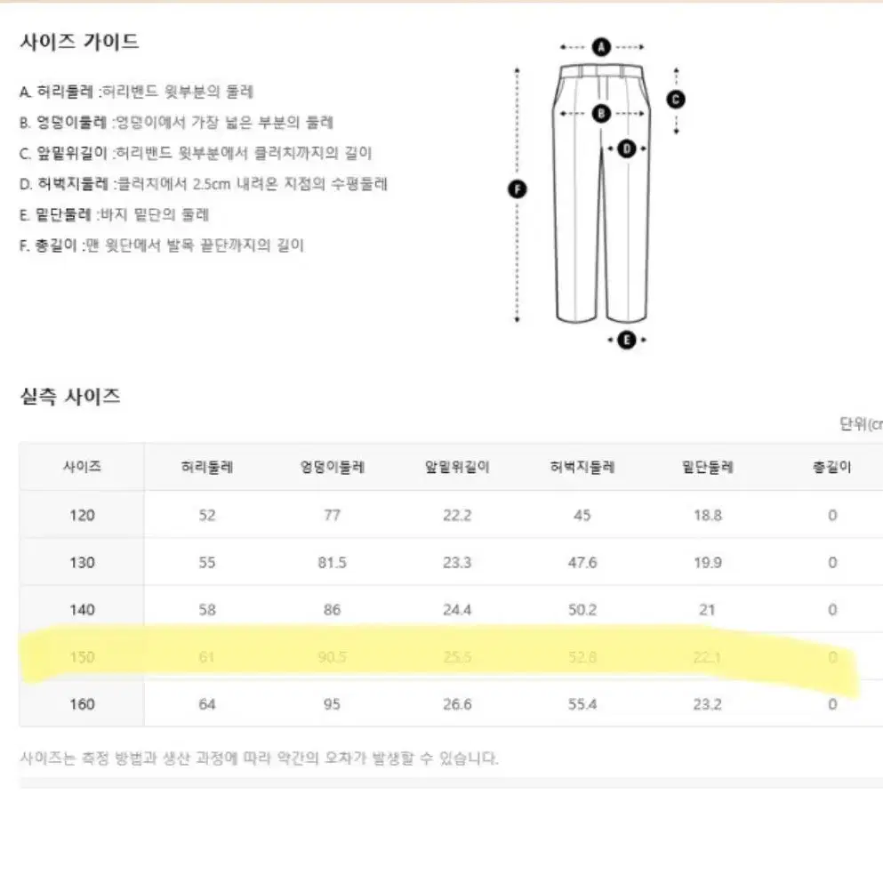 폴햄 polham 키즈 데님 공용 연청바지 150 (무신사,에이블리)