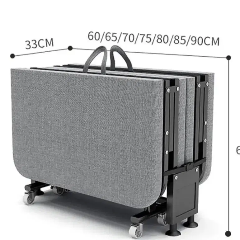 접이식 침대 휴대용 간이침대 폭70CM 각도조절 매트리스 침대