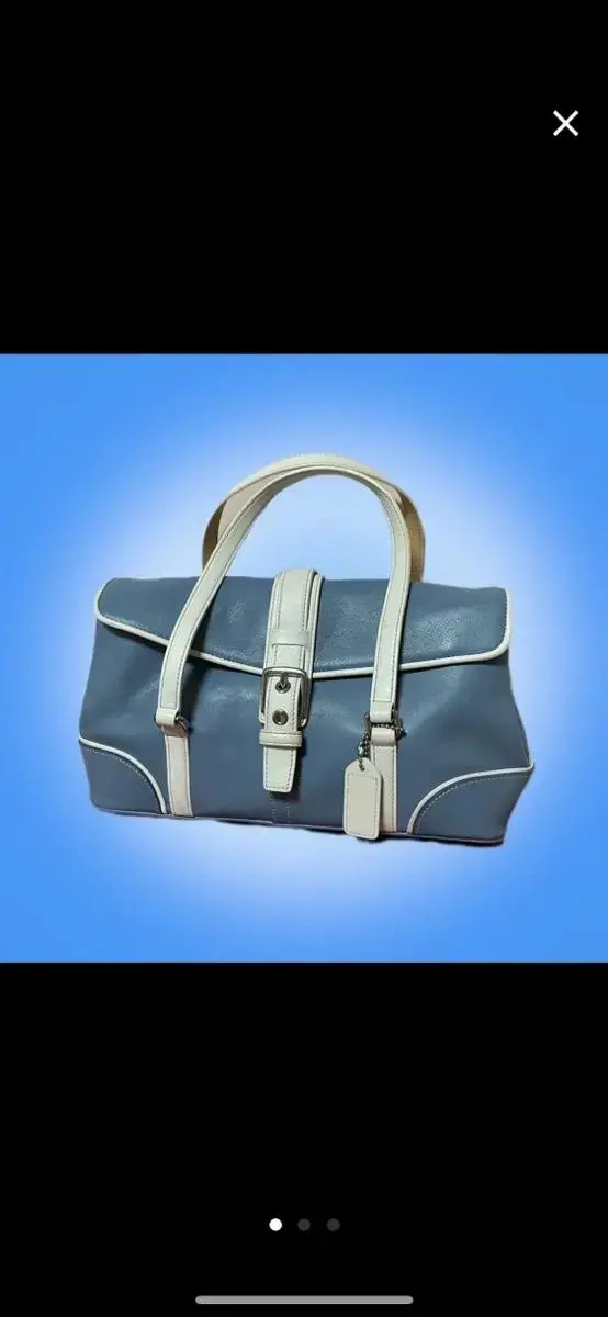 Vintage COACH Pale-blue Bag 코치 빈티지백