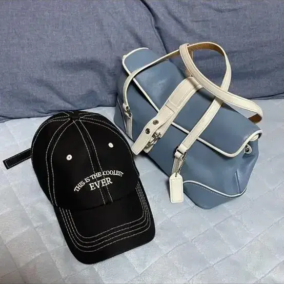 Vintage COACH Pale-blue Bag 코치 빈티지백