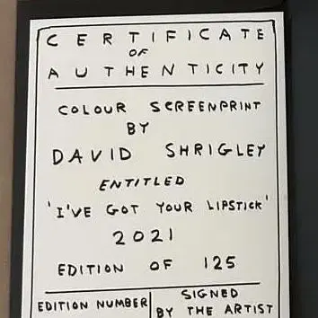 David Shrigley - Ive got your lipstick