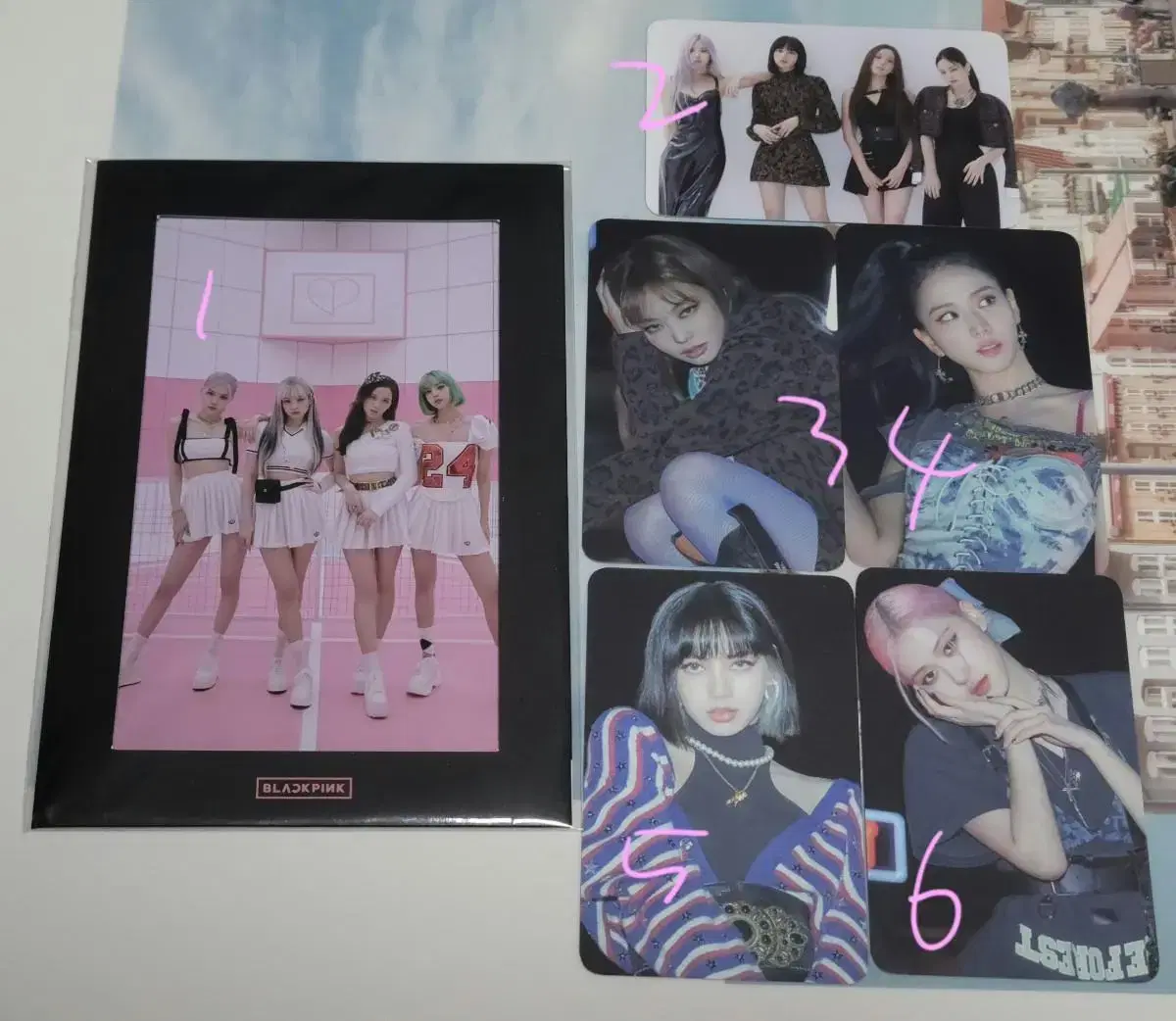 Black Pink 5th Anniversary 4+1 photobook limited edition Official pre-order benefit Photocard photocard Postcard