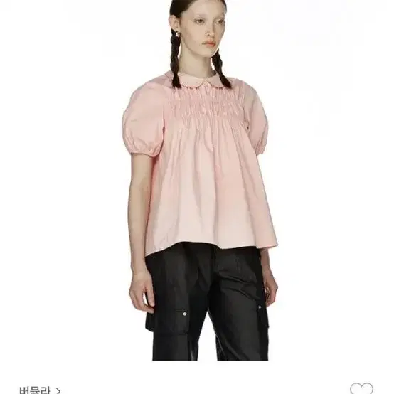 버뮬라 블라우스 GATHER COLLAR BLOUSE(pink)