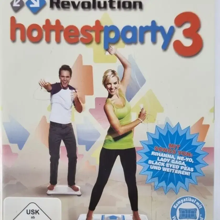 닌텐도 위(wii) 유럽판 DDR 댄스 게임 Hottest Party3