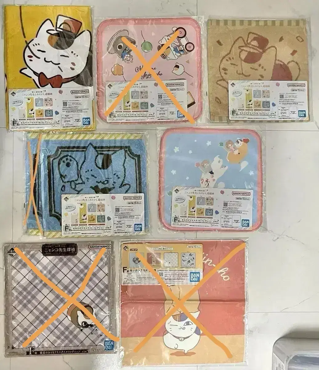 Natsumeu Seal Nankosensei First Lottery Kuji Towel Long Towel Hand Towel Handkerchief