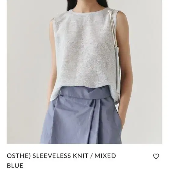 오스더 민소매 슬리브리스 osthe sleeveless knit