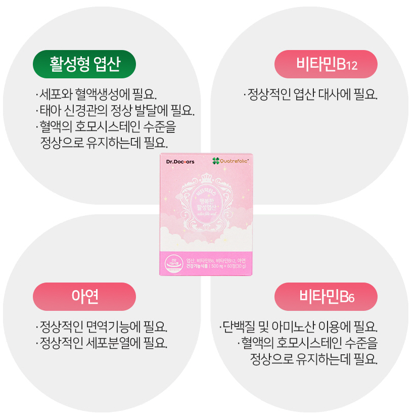 1+1 가임기여성 결혼 신혼부부 태아 임신 여성건강 활성엽산 4개월분