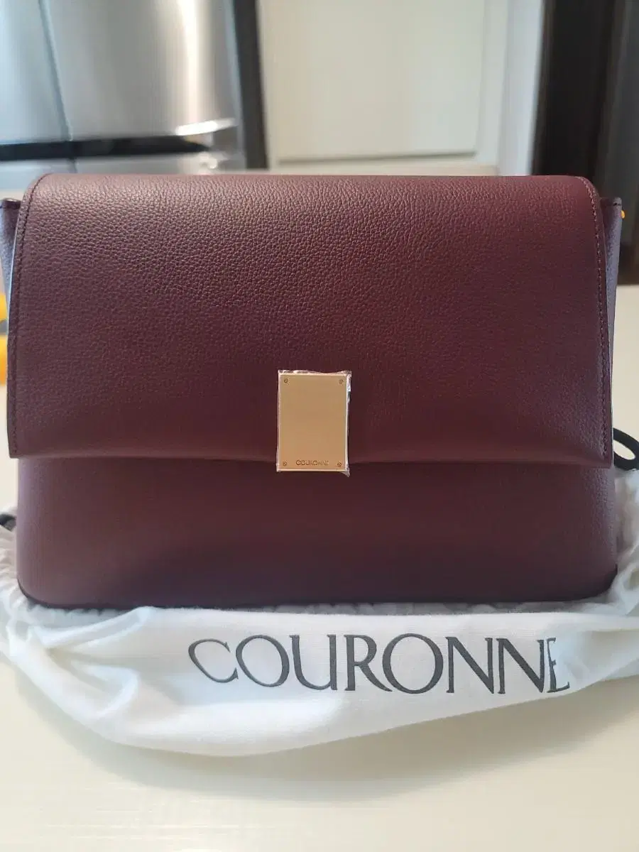 New) Couronne Burgundy Crossbody Bag