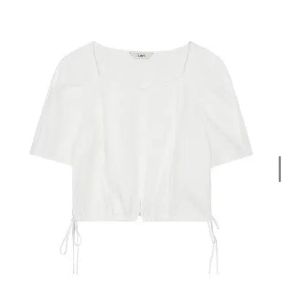 레이브 블라우스 Diamond Neck Blouse in White VW